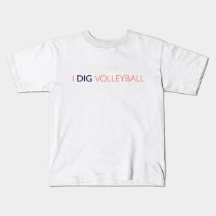 Pulse - I Dig Volleyball Kids T-Shirt